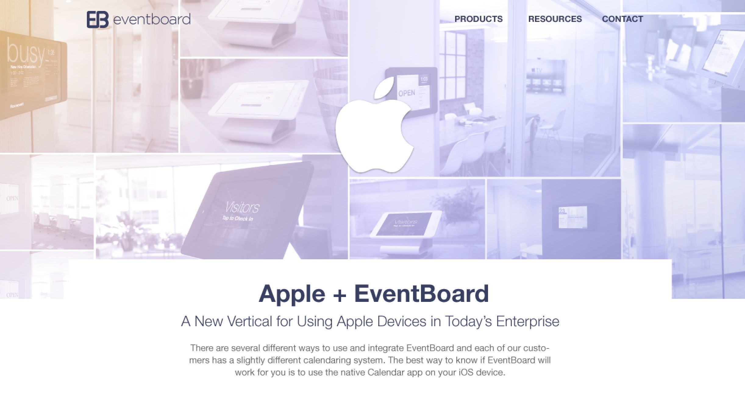 EventBoard and Apple website